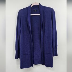 Eileen Fisher Purple Wool Cardigan Size PM